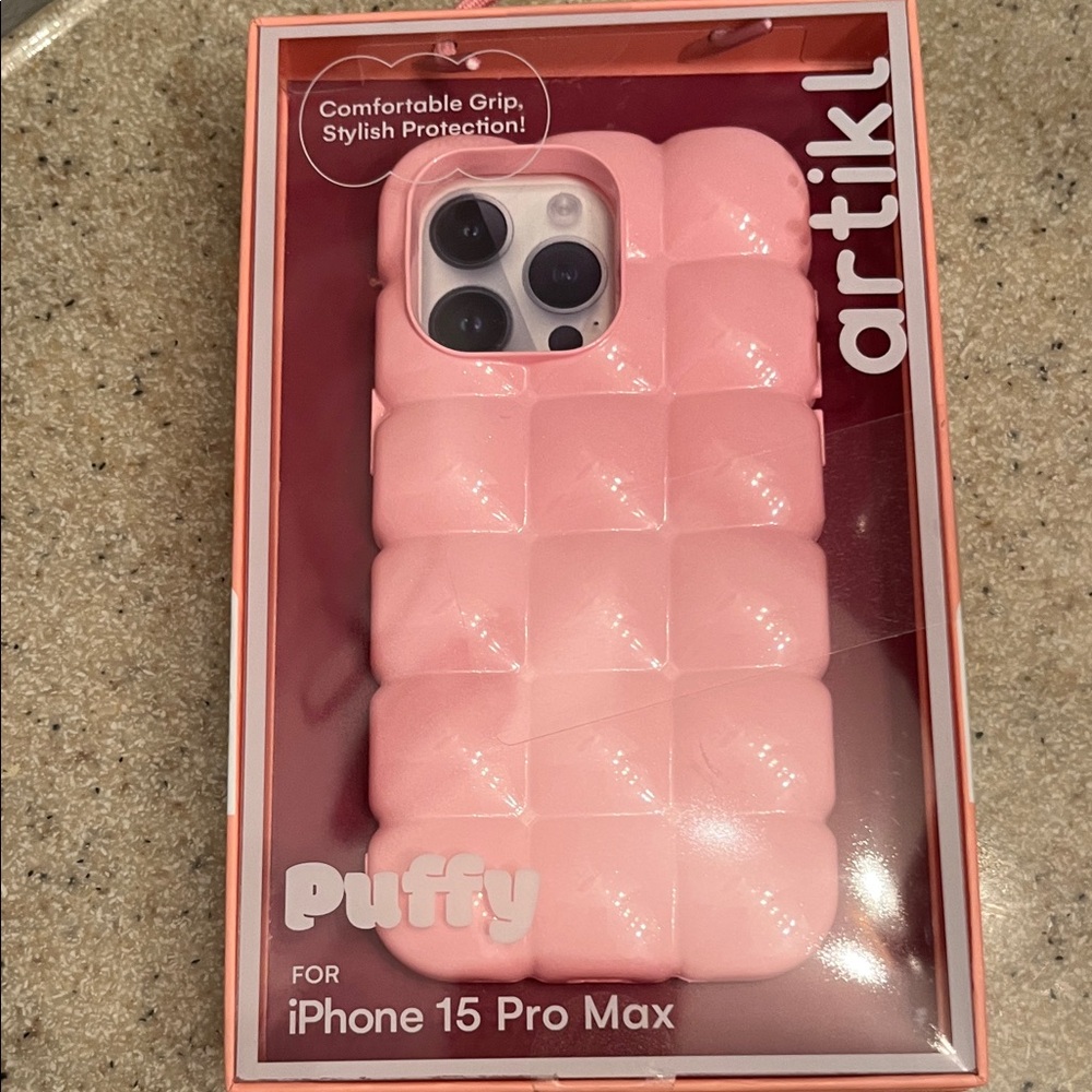 Puffy Pink Case for iPhone 15 Pro Max